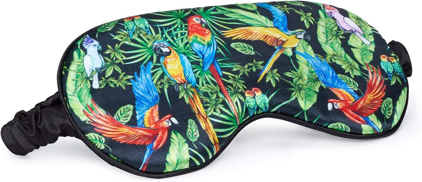 BodylifeFantastic Feathers Soft Faux Silk Sleep Mask