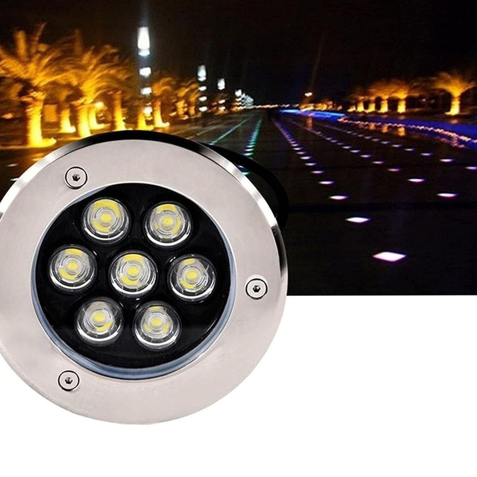 Faretto Subacquei - Faretti Piscina, Faretto LED Da Incasso Per Esterni CA 12V, Illuminazione LED Impermeabile Per Piscina IP68, Illuminazione Subacquea, Per Giardino, Patio, Prato, Vialetto(Purple,24