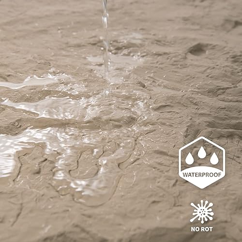 Miniatura 8 de Art3d Stone Texture 3D Wall Panels, 4-Pack PU Wall Panels for Interior Wall Decor, 24" x 48", Stone Yellow