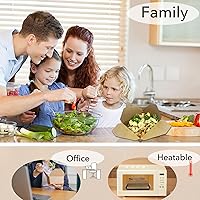 Vista 3 de 80 piezas 26 oz (780 ml) contenedores de comida desechables para llevar, cajas de comida marrón, caja de papel kraft para llevar apta