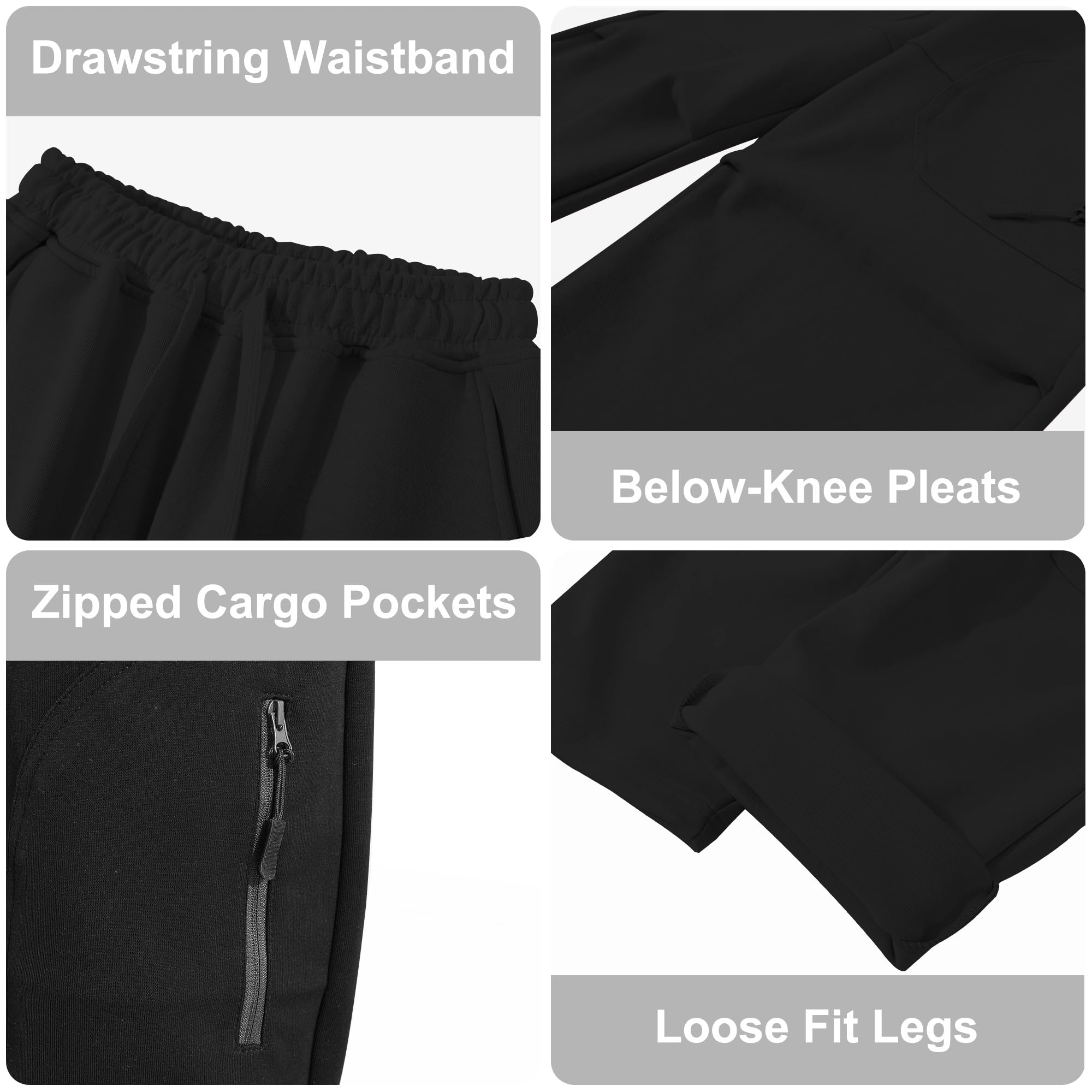 Pantalón Cargo Niños, Algodón Suaves Pantalón de Jogging con Multibolsillos, Pantalones de Chándal Ocio Transpirable Cintura Elástica Casual Streetwear para Niño Niña 5-13 Años