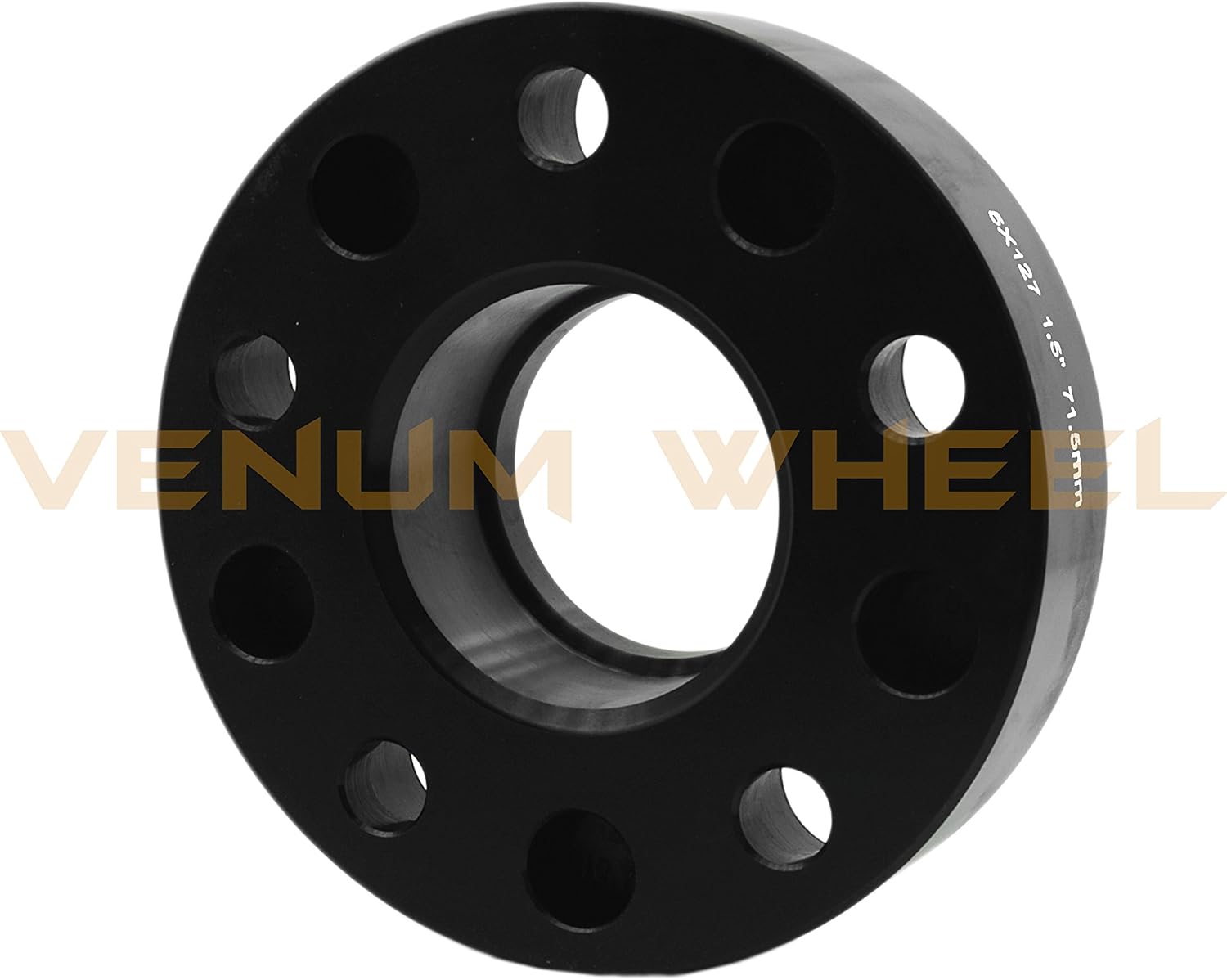 Full Set of 2007-2017 1.5" Black Hub Centric Wheel Spacers 5x5 1/2"-20 Studs Compatible with Jeep Wrangler Rubicon