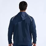 BROKIG Mens Zip Up Athletic Hoodie Workout Jacket | Hidden Zipper Kangaroo Inner Pockets,Lightweight,Full Zip,Hooded,Polyester Blend,Quick Dry,Comfortable,Durable,Running