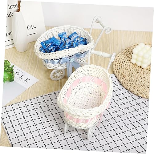 Miniatura 5 de Cesta tejida para fiesta, cesta personalizada de mimbre, cesta de flores de mimbre, cochecito de muñeca, cochecito de mimbre vintage, cesta tejida