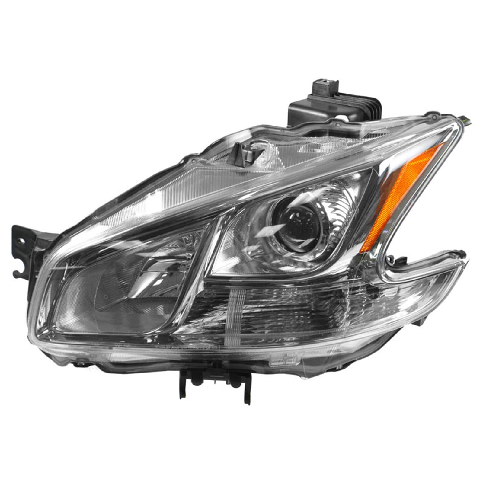 TRQ Driver Side Headlight Assembly Halogen Compatible with 2009-2014 Nissan Maxima NI2502177