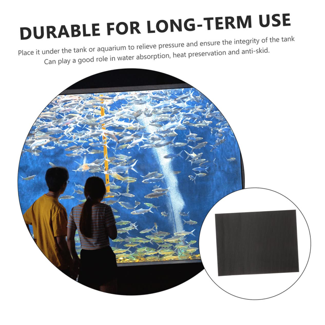 DECOMELODY Fish Tank Mats Aquarium Nonslip Pad Tank Accessories for Snake Lizard Non-Slip