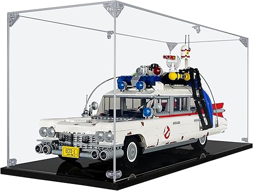 Miniatura 2 de SONGLECTION Vitrina acrílica compatible con Cazafantasmas ECTO-1 #10274, vitrina a prueba de polvo (solo funda) (juegos de Lego no incluidos)