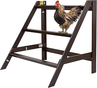 New Age Pet ECOFLEX Restful Roost Chicken Roost Bar, Large L Shape, Non Toxic, Eco Friendly, Easy Clean, Moisture & Odor Resistant, Durable Composite, Fits Up to 12 Birds