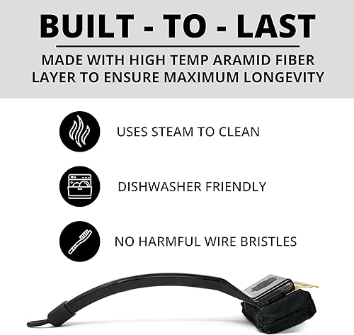 Miniatura 3 de Grill Rescue Cabezal de limpieza de raspador reemplazable para barbacoa, mejorado de rescate, sin cerdas, herramientas raspadoras duraderas y únicas