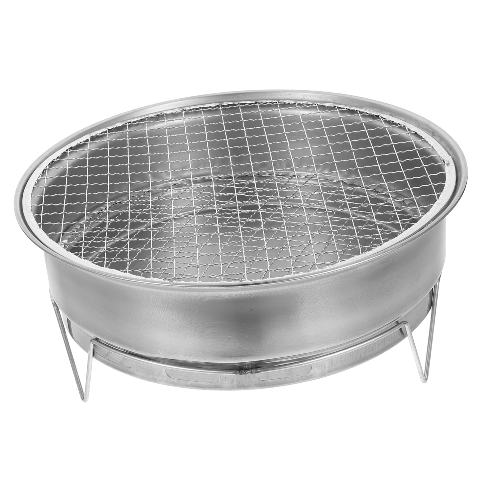 Grillmatte, 1 Set Holzkohlegrill, silberfarben, 28 x 10,7 cm
