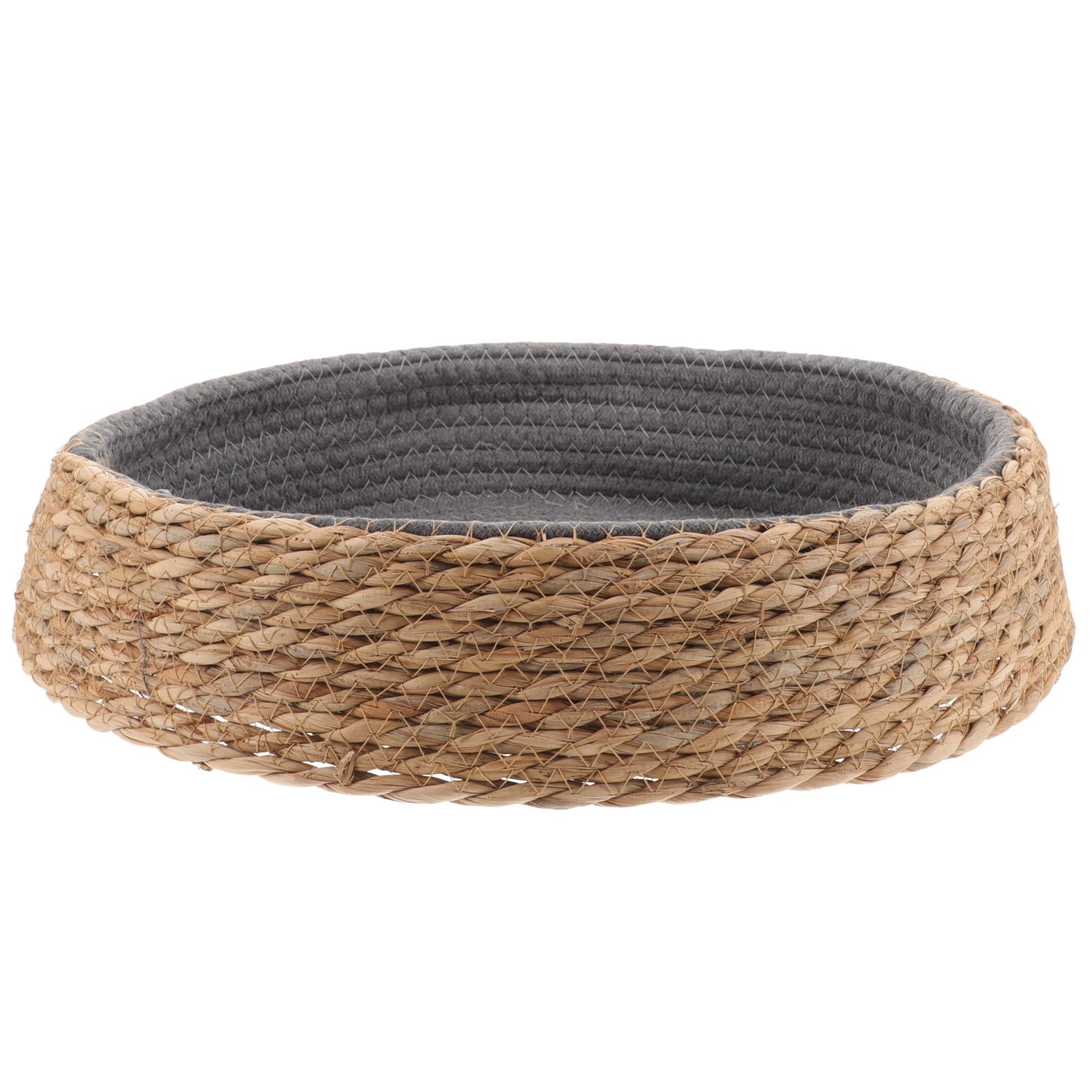 Cuccia Rotonda Intrecciata in Materiale Naturale per Cani e Gatti Piccoli, Nido Traspirante e Resistente ai Graffi per Animali Domestici, Letto Circolare Comodo per Cuccioli
