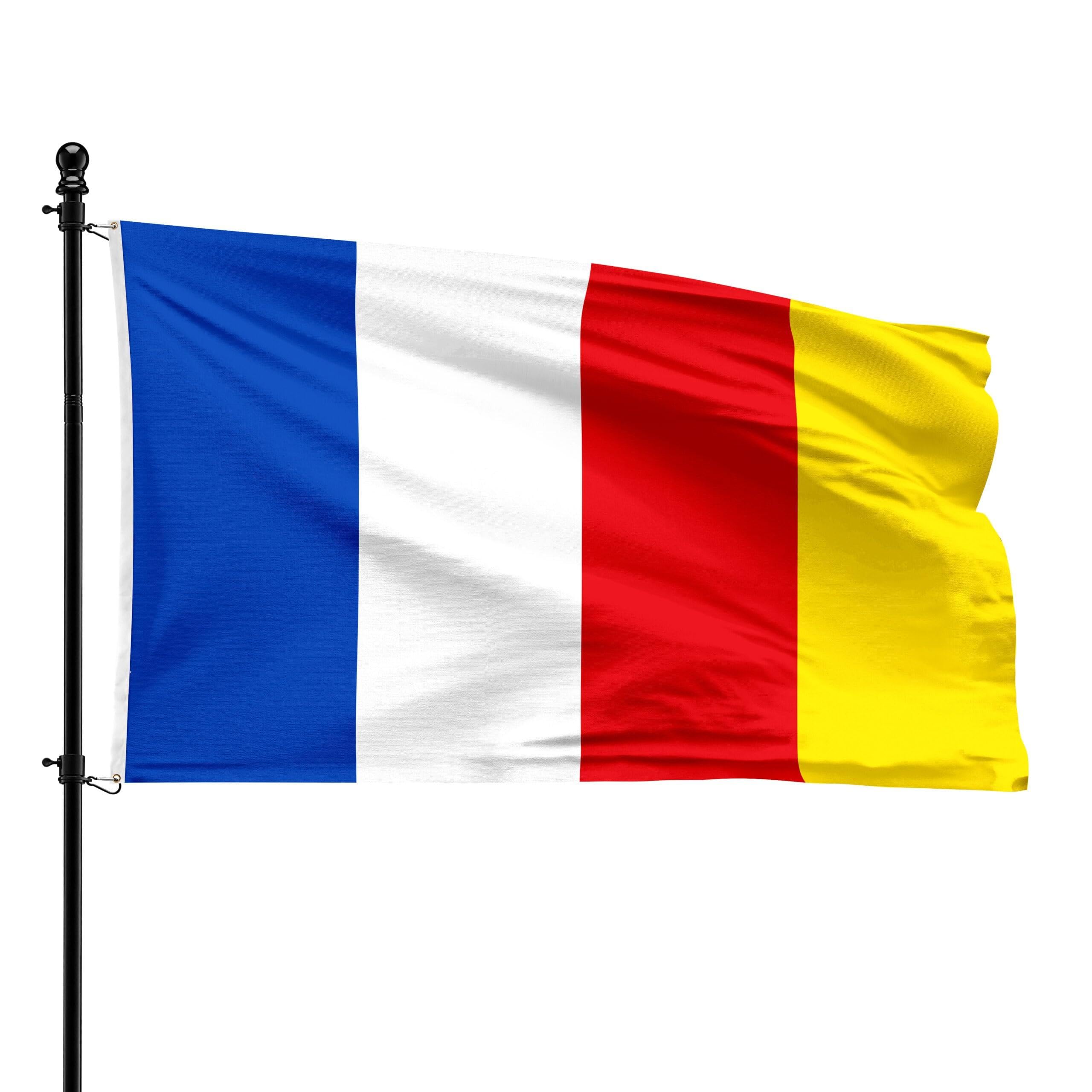Drapeau Zutendaal 90x150 cm pour mât et pavoisement municipal
