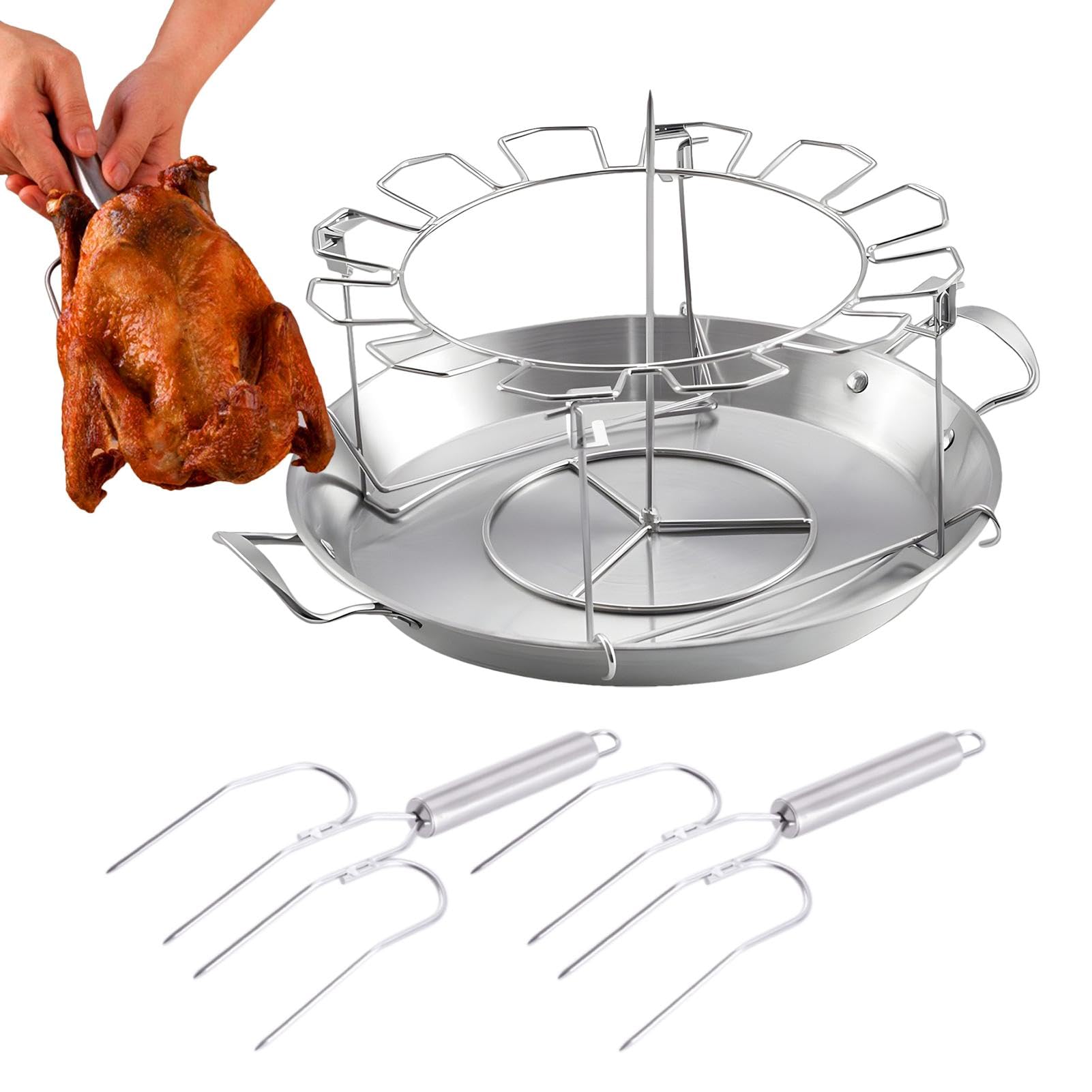 Estante de alas de pollo para reuniones familiares y barbacoas los domingos con amigos