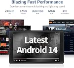 2025 Topsand 8 inch Tablet, Android Tablet with GPS Built in,12GB RAM 64GB ROM (1TB Expandable), 8MP Camera, 2.0GHz Processor, 2.4GHz&5GHz Wi-Fi/BT5.0, FHD Screen Tablets