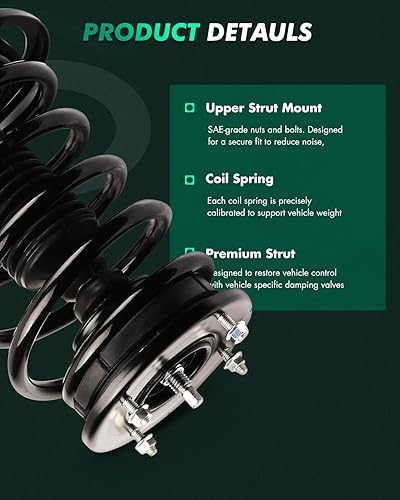 Miniatura 3 de SCITOO Juego de 2 amortiguadores de resorte delanteros completos para Ford Taurus 2008-2009, 2008-2009 para Mercury Sable Quick Struts 172531 172530