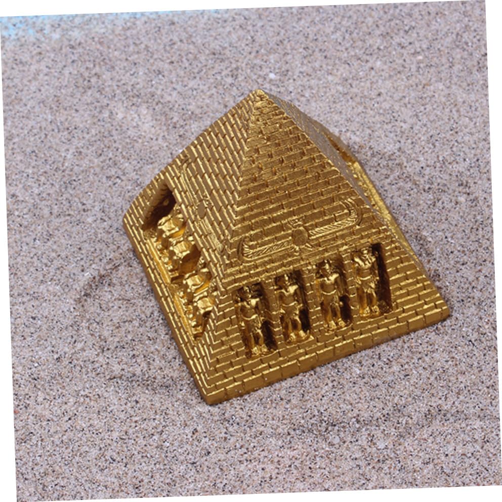Pyramide en résine dorée, le cadeau de décoration idéal pour le bureau - 6