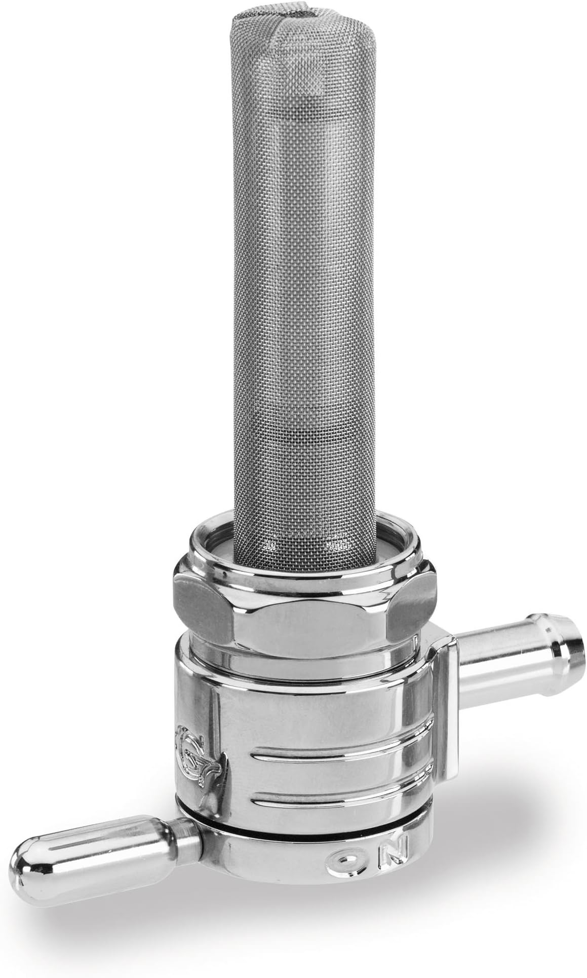 76-312S-CS Click Slick Petcock - 22mm - Straight Facing - Chrome
