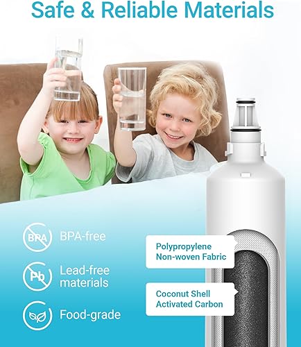 Vista 6 de AQUA CREST 5231JA2006A Reemplazo para filtro de agua para refrigerador LG® LT600P®, fml-2, Kenmore® 46-9990, Kenmore® 9990, 5231JA2006B, RWF1000A