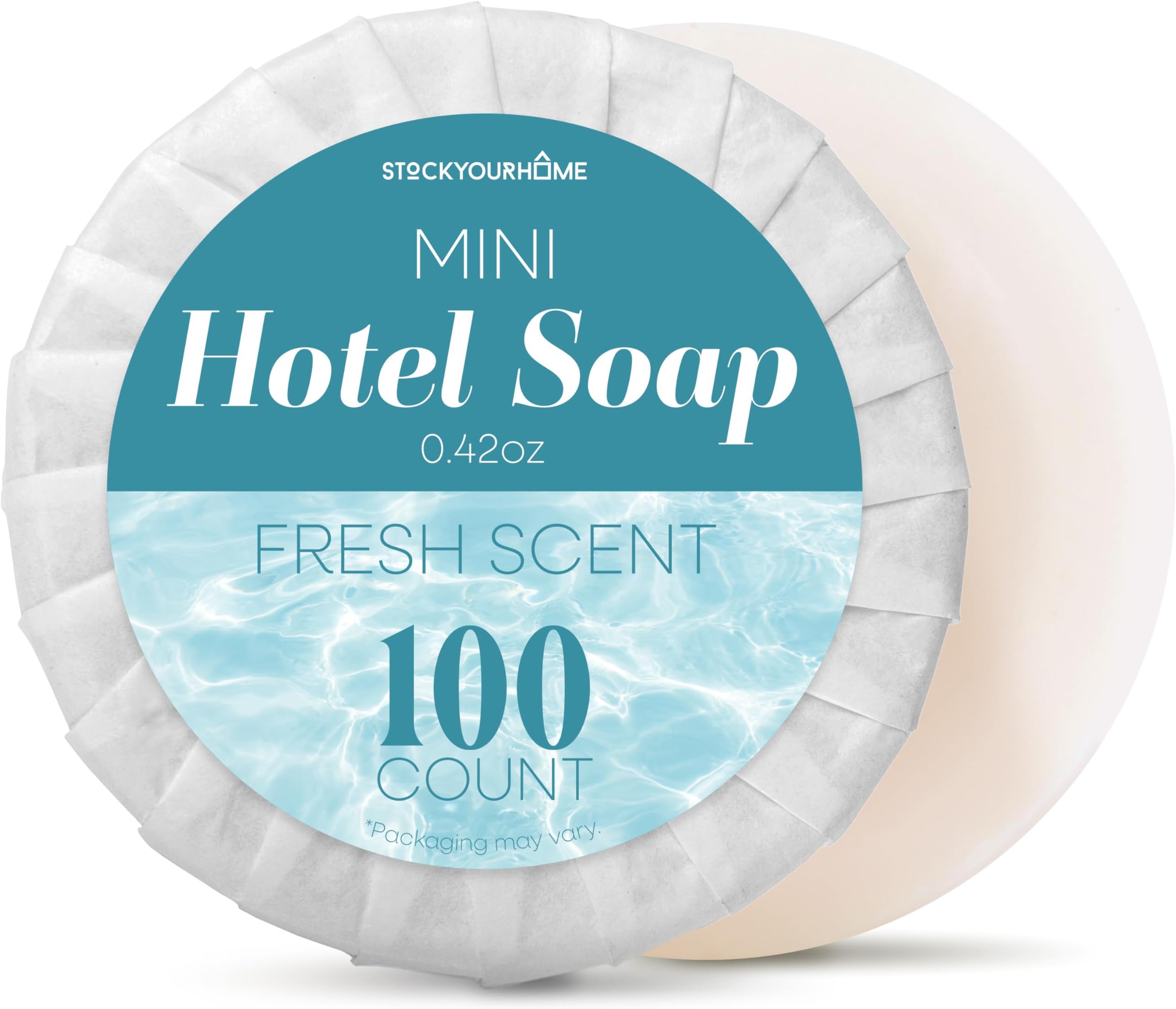 Bulk Hotel Soap Bars (100 Count), Fresh Scent Travel Size