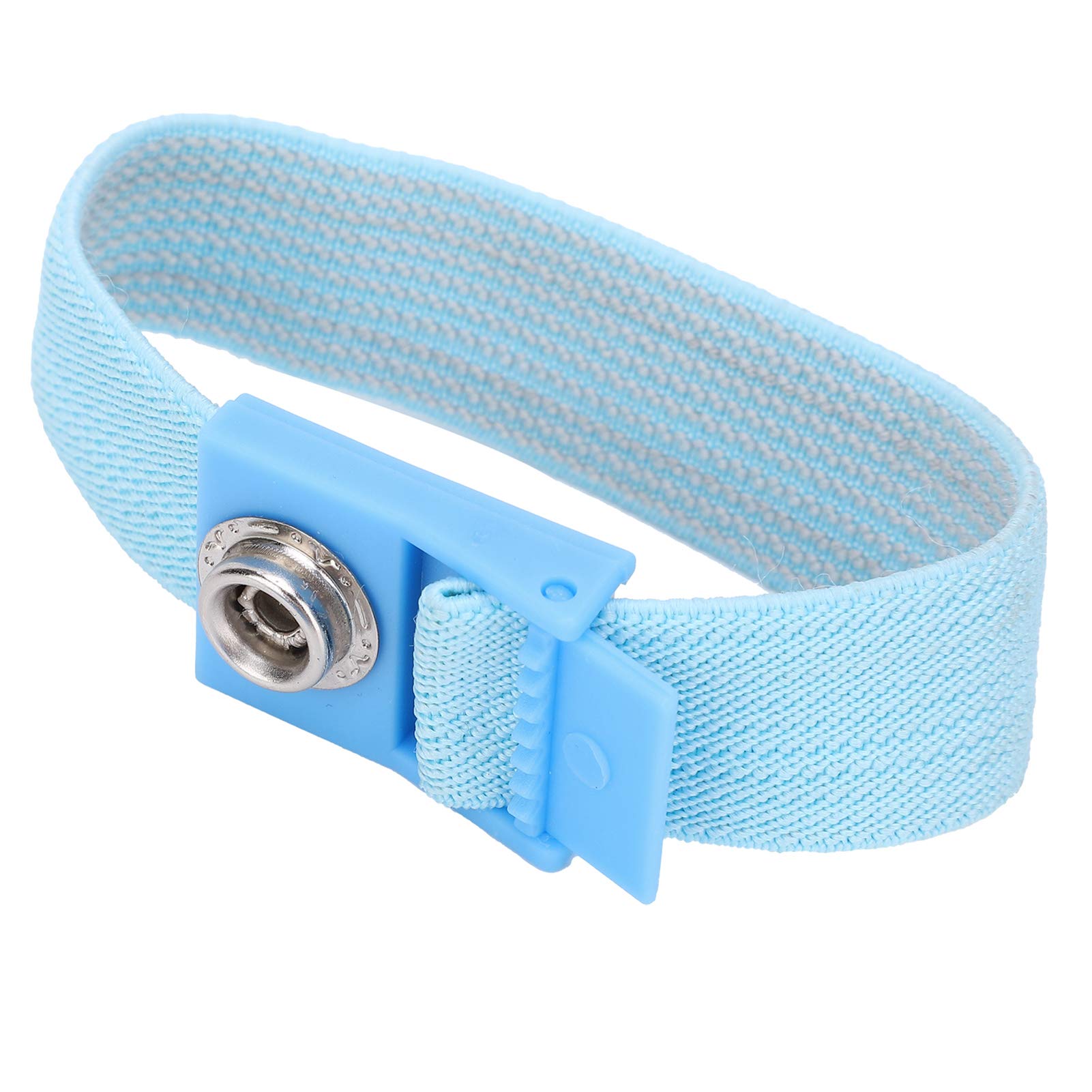 Cinturino da Polso Antistatico Comodo Strumento di Riparazione Clip per Braccialetto ESD per Elettricisti 5 M X 2,4 Mm Durevole PU Confezione da 10