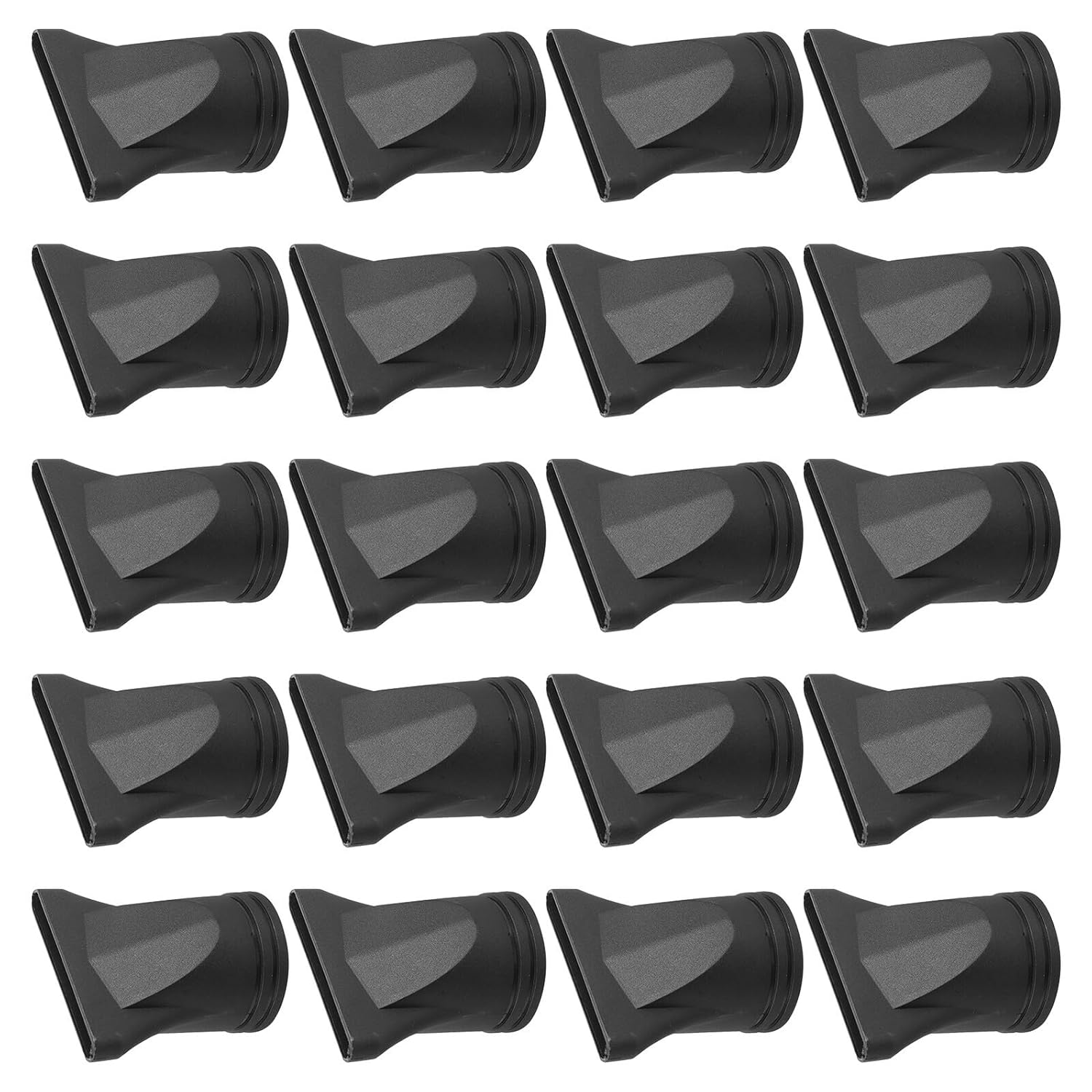 20pcs Hair Dryer Concentrator Nozzle Attachment Flat Narrow Plastic Nozzle for Professional Salon and Home Hair Styling Tools