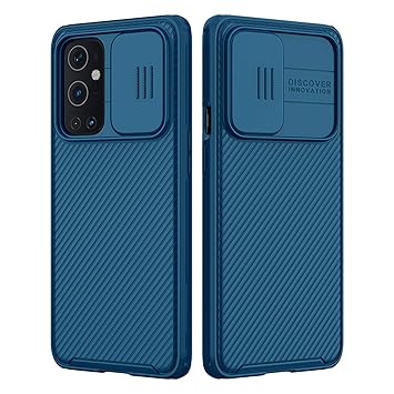 Nillkin OnePlus 9 Pro Case 6.7 inch (2021), CamShield Pro Case with Slide Camera Cover, Slim Protective Case for Oneplus 9 Pro 5G Phone case (Blue)
