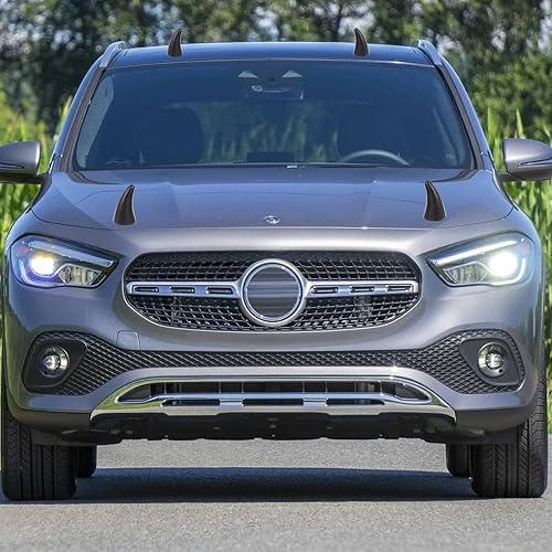 Miniatura 8 de Xotic Tech - 2 piezas de decoración exterior de automóvil para techo adhesivo 3D negro Devil Evil Bull Horn para Halloween, Navidad, Acción de