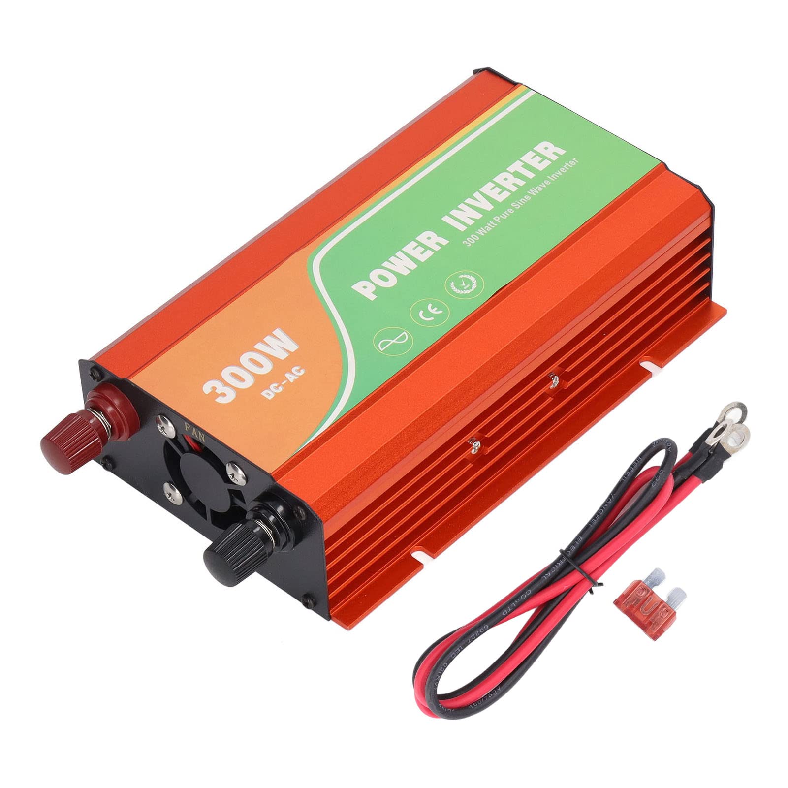 Srliya Inversor de Corriente de 300 W con Ventilador de Refrigeración (12