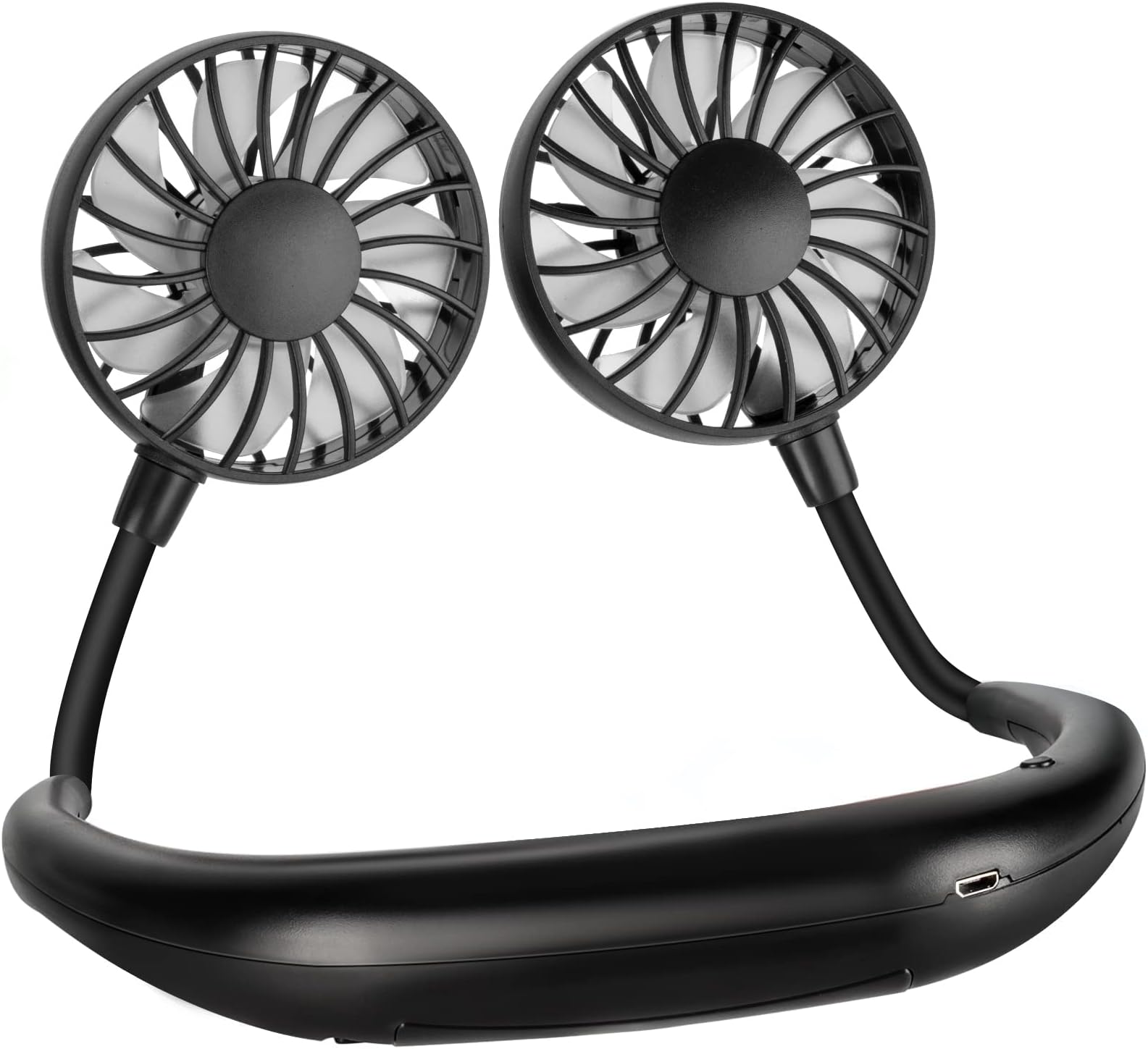 Tragbarer Halsventilator, USB-Flügelloser Mini-Ventilator mit 360