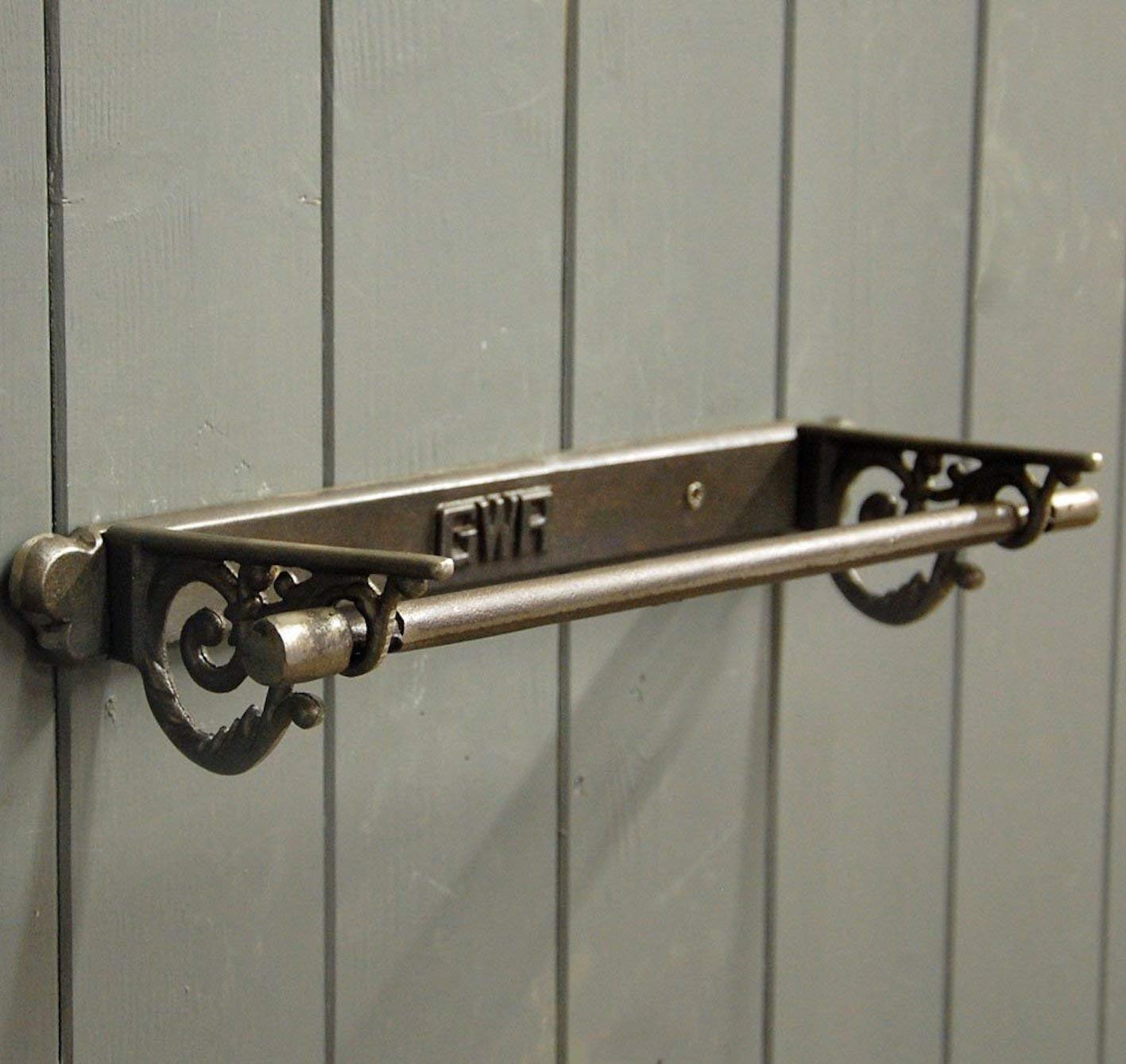 Bowley & Jackson Vintage style cast iron GWR wall mounted kitchen roll holder
