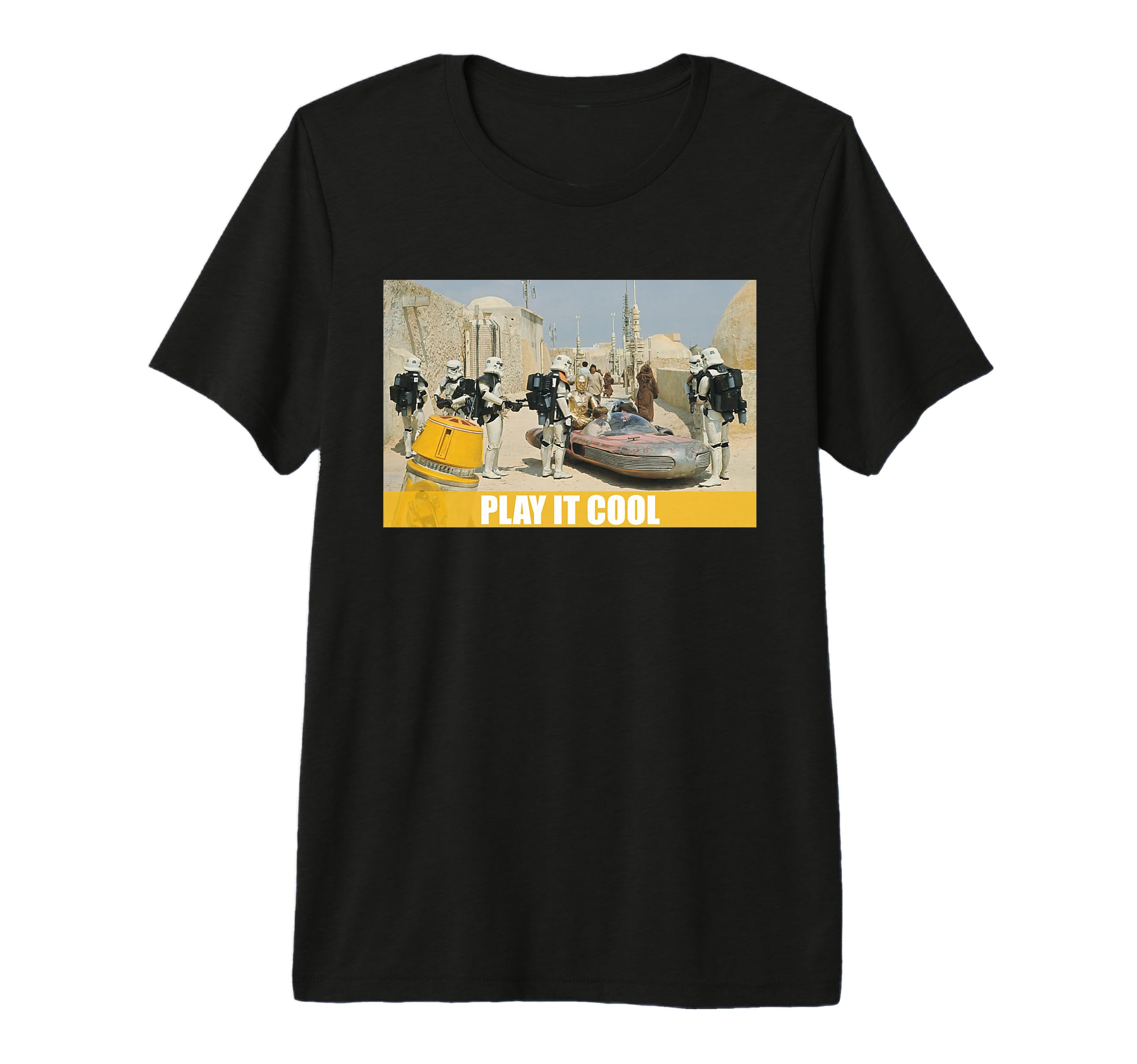 T-shirt Star Wars Mos Eisley Play It Cool pour fan de pop culture retro