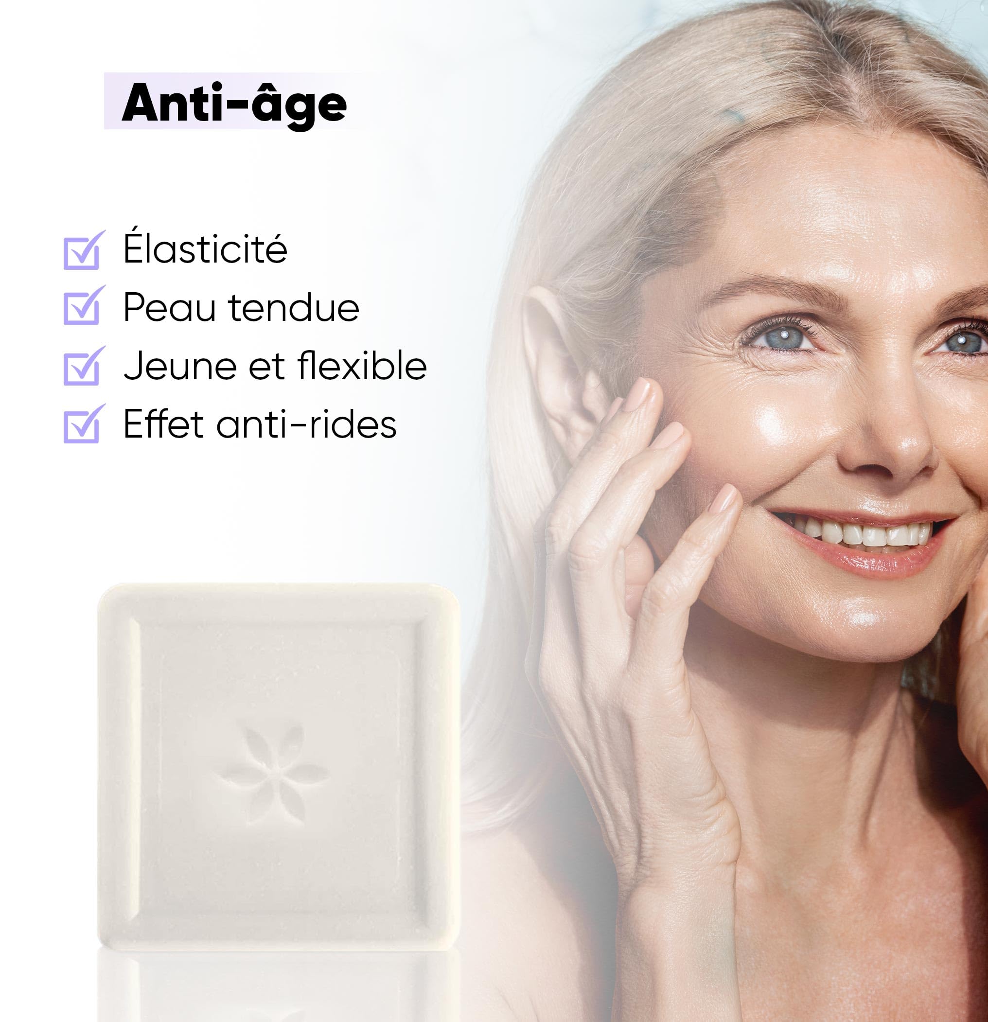 PHYTOFLORA Savon Collagene & Acide Hyaluronique 100 gr 1pc | Hydratant, Exfoliant Visage et Corps | Soin Naturel pour Peau Jeune et Éclatante - Savon Solide Collagene Shampoing sans Sulfate