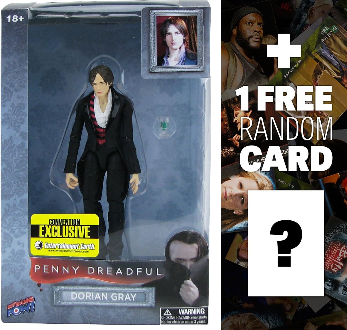Penny Dreadful Dorian Gray w/ Goblet: ~6" Action Figure Series + 1 Free American TV Themed Trading Card Bundle