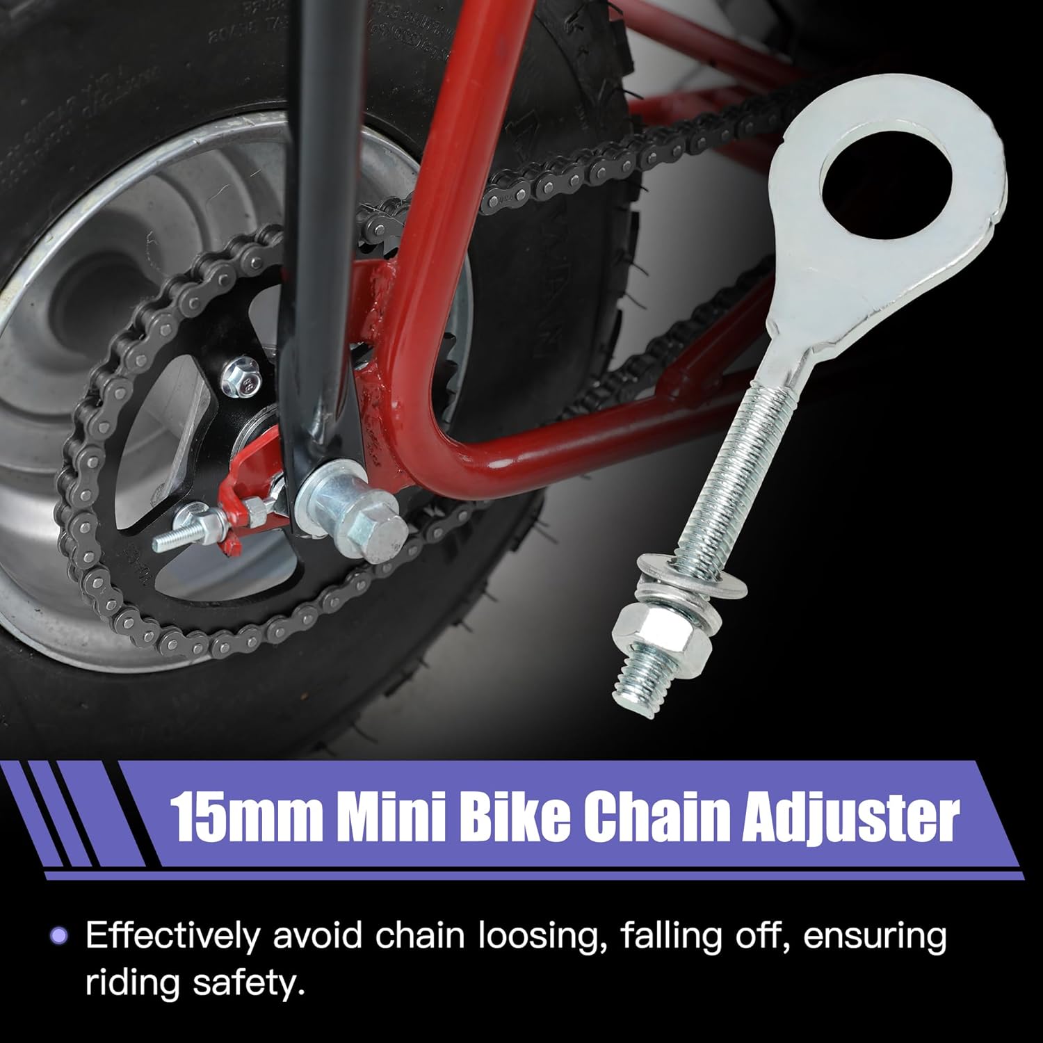 Mini Bike Jackshaft Kit Assembly Replacement for Coleman CT200U CT200U-EX BT200X Baja Warrior MB200 MB165 Axis M200 Predator 196cc 200cc 212cc Engine Parts 90 + 42 Links 420 Chain Sprocket