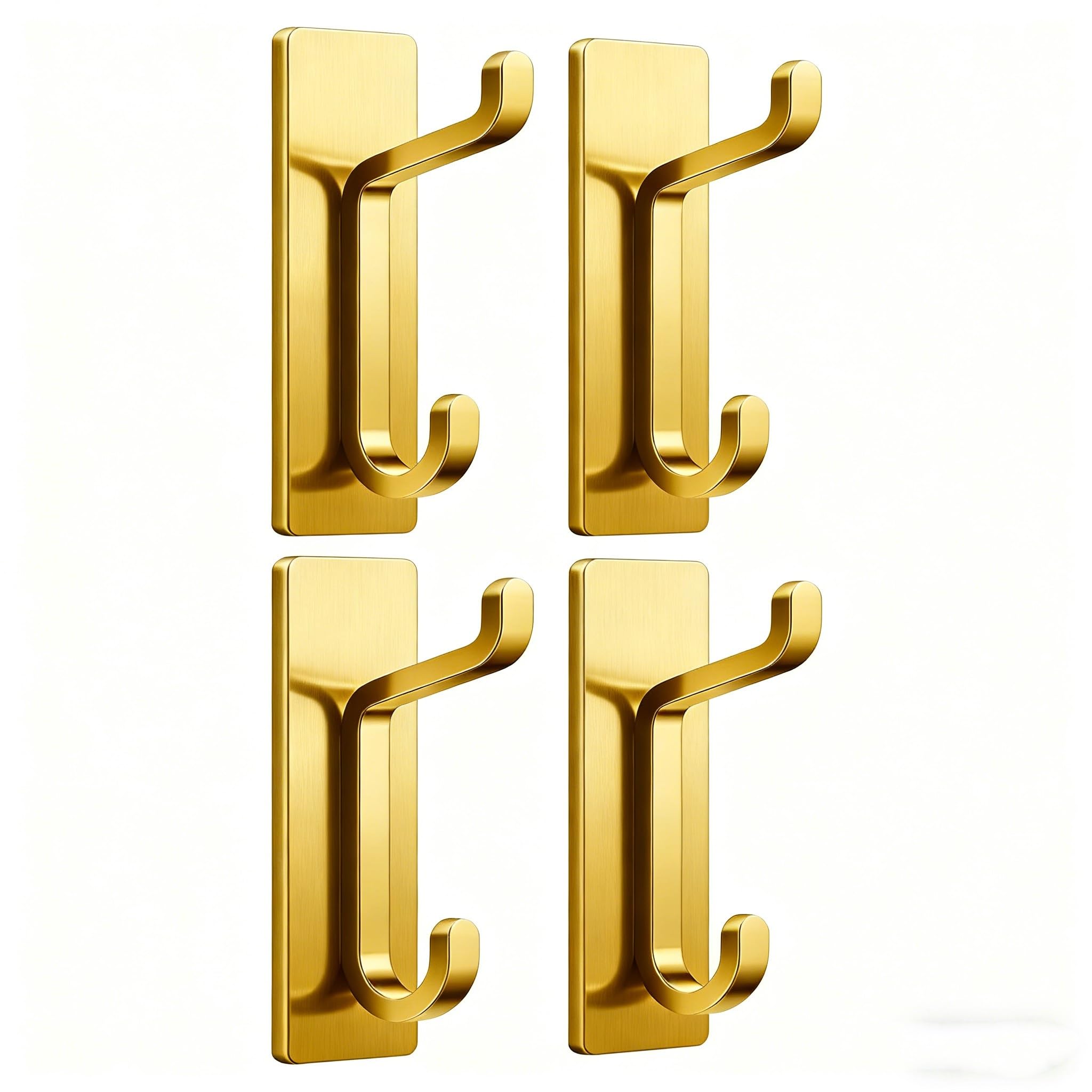FGUJSUR Coat Hooks 2/4pcs Adhesive Wall Hooks