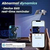 Vista 7 de 4G LTE Cellular Solar Security Camera Wireless Outdoor, No WiFi Solar Powere Camera Built in SIM Card & Subscription Fee, 350° Live View, 2K Camera