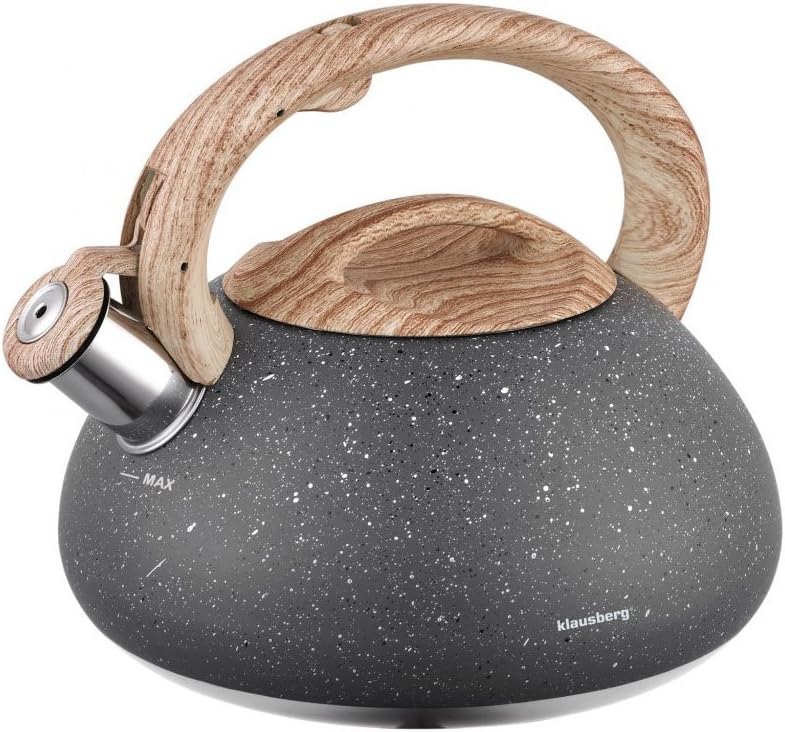 Amazon.de Klausberg Marmor Edelstahl Flötenkessel Teekessel