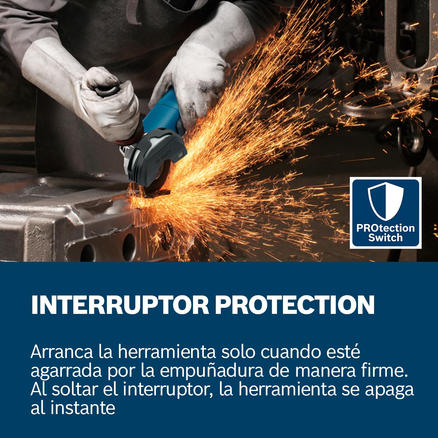 Bosch Professional amoladora angular con cable GWS 12-125 P 125 mm, 1200 W, con empuñadura auxiliar antivibración, caperuza de protección, llave de dos agujeros)