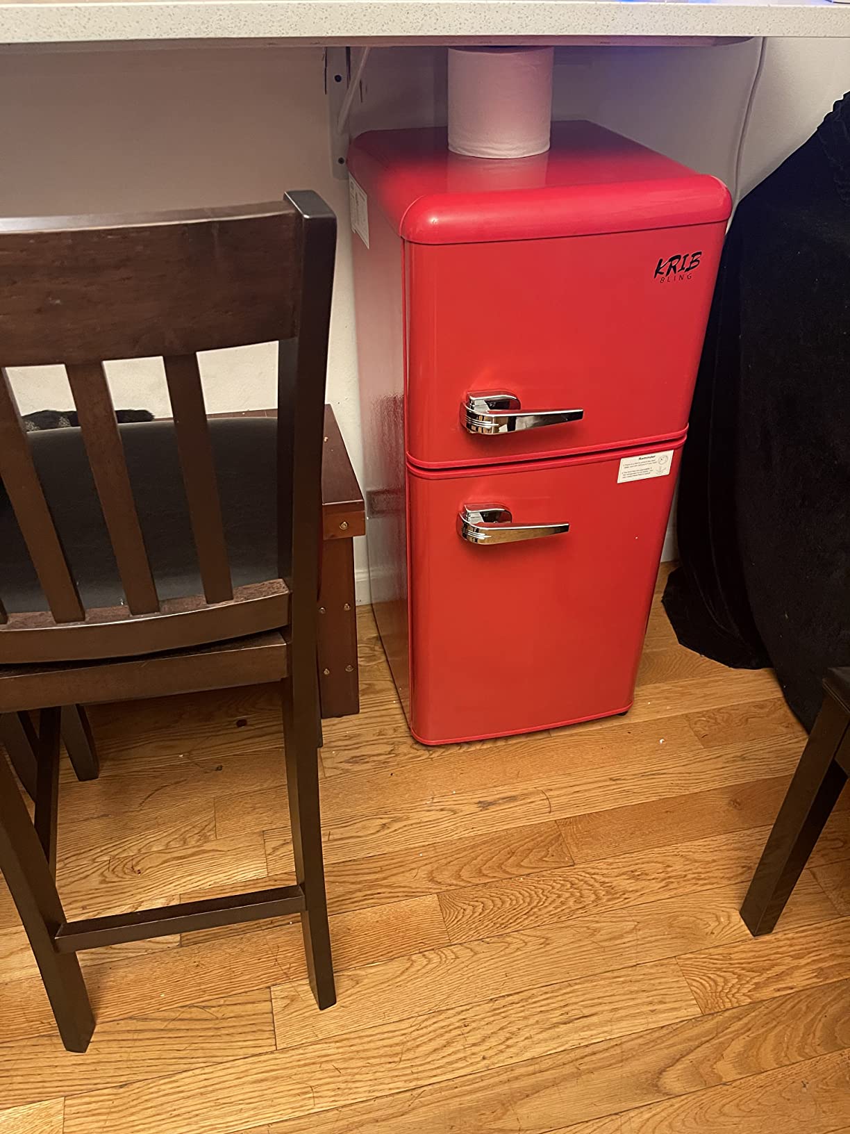 32/mo Finance KRIB BLING 3.5 Cu.Ft Refrigerator 2 Door 7 Level