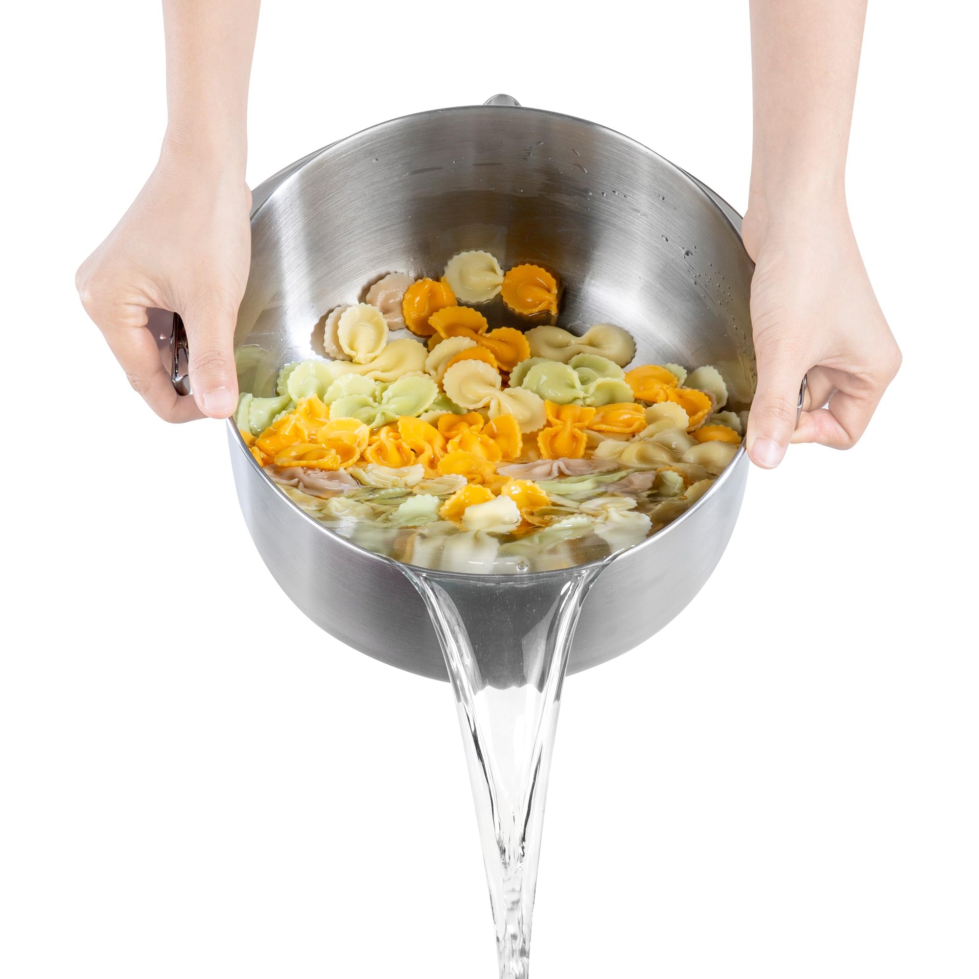 Tatonka Kettle II (2.5/4 L) - Outdoor-Kochtopf aus Edelstahl mit Volumenskalierung und inklusive Deckel mit Siebfunktion - 2,5/4 Liter Volumen