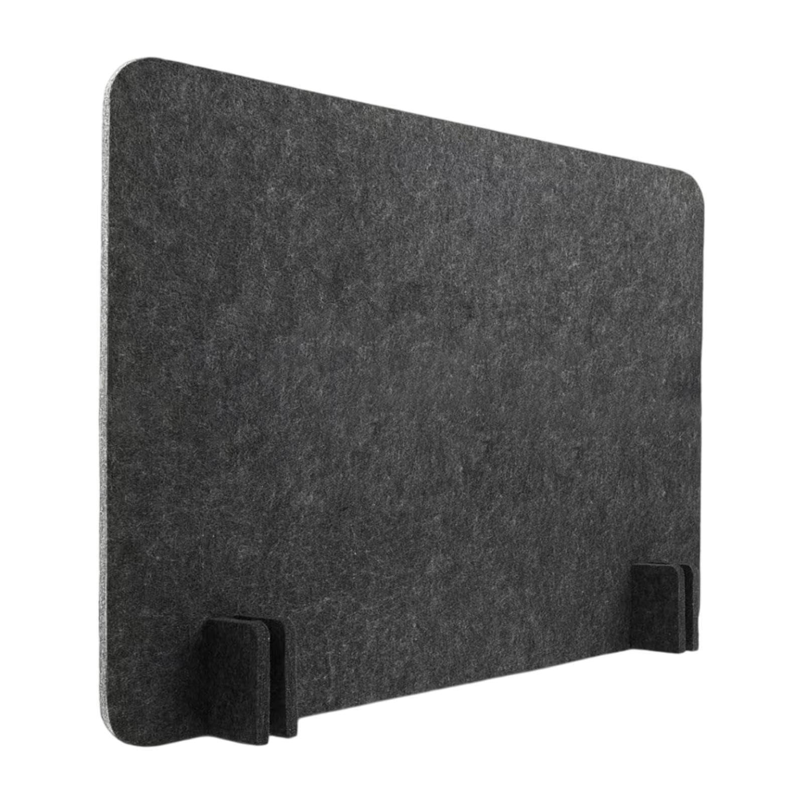 Schreibtisch Trennwand, Sichtschutz, Praktisch, Zuverlässig, Filz, Reduziert Lärm für Büro, Heim, Mitarbeiter, Empfangsbereich, Schwarz und Grau, 60cmx60cm