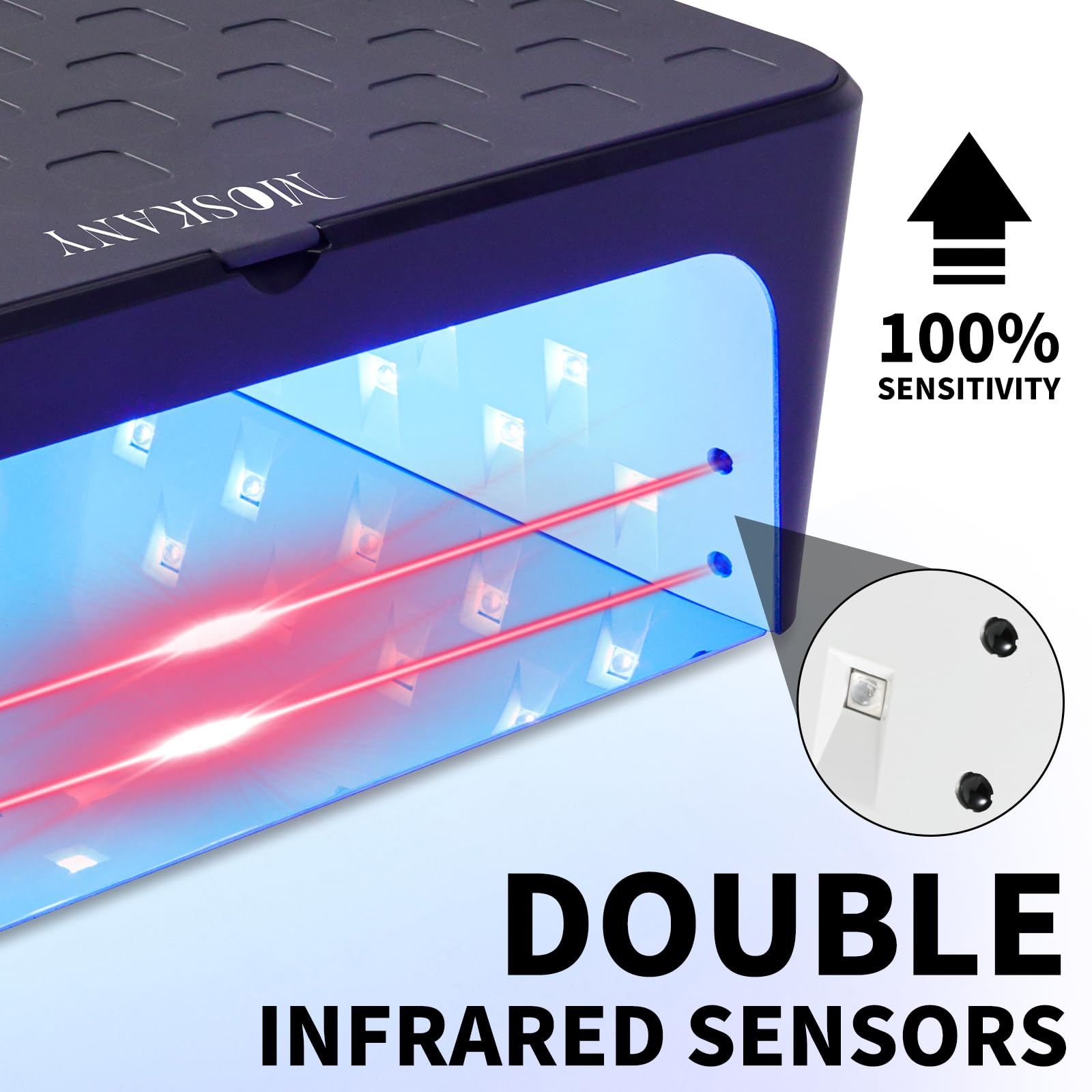 Amazon | MOSKANY コードレス UV LED ネイルランプ Lサイズ ジェル