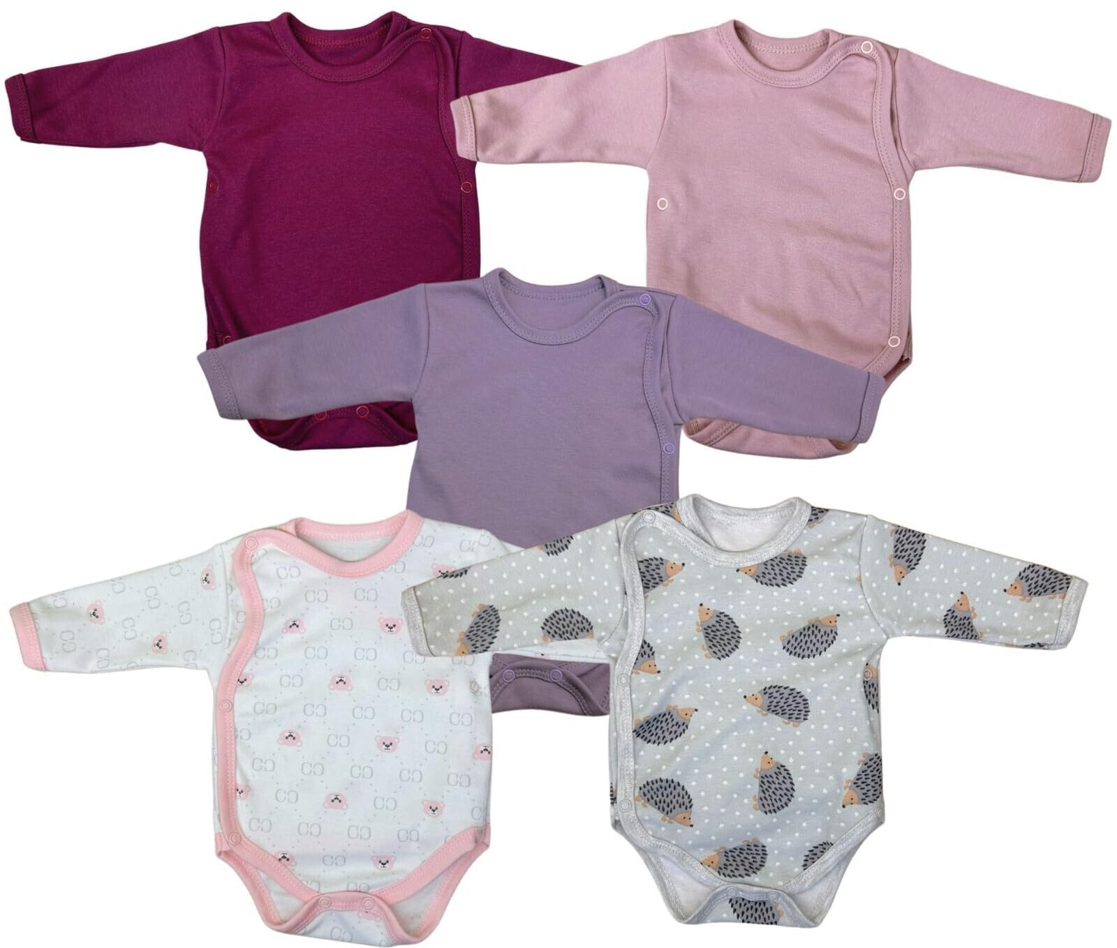 Wickelbody Langarm Langarmbody Wickelbodies Baumwolle