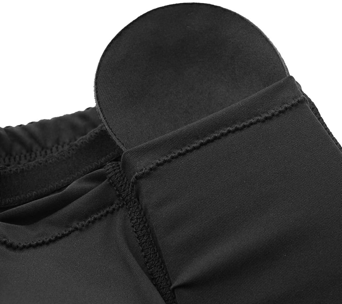 Wysokiej jakości Kobiety Wyściełane majtki Butt Lifter Body Shaper Butt Hip Enhancer Bawełniane 4 Maty, 6xl. Czarny(L)
