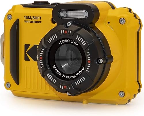 Miniatura 8 de Kodak PIXPRO WPZ2 - Cámara digital resistente al agua de 16 MP con zoom óptico 4X con bolsa de aparatos Koah fosa nasal con kit de accesorios,