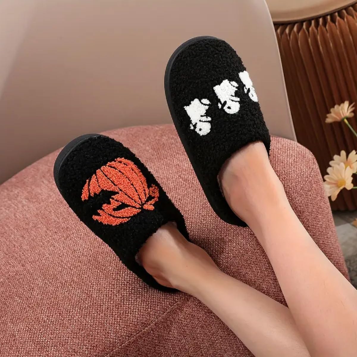 Womens Mens Plush Memory Foam Fluzzy Slippers Soft Outdoor Indoor House Shoes