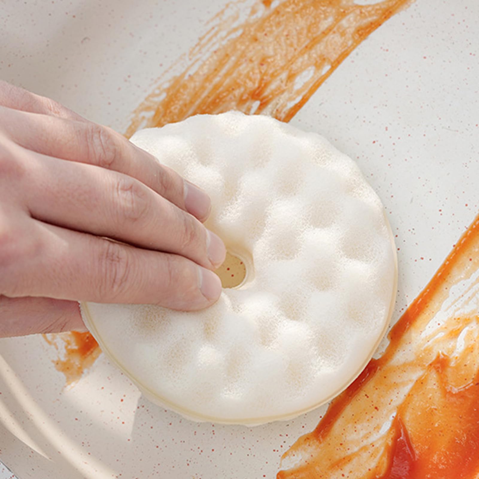 Spugna Set Di 2 Con Antigraffio | Tamponi LavaSpazzole , Pentole, Padelle, , Spugne Per Lavello Cucina, Tamponi, Spazzole Non Graffianti Per Cucina