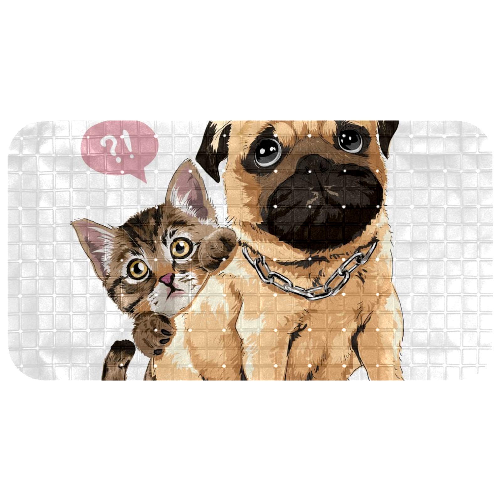 Tapis de chambre 60x35cm Bennigiry pour petits chatons et bacs lisses