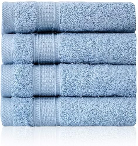 Miniatura 20 de Juego de 2 toallas de baño de lujo de La Hammam para baño, spa, gimnasio, ducha, piscina, dormitorio universitario Toallas de baño turcas