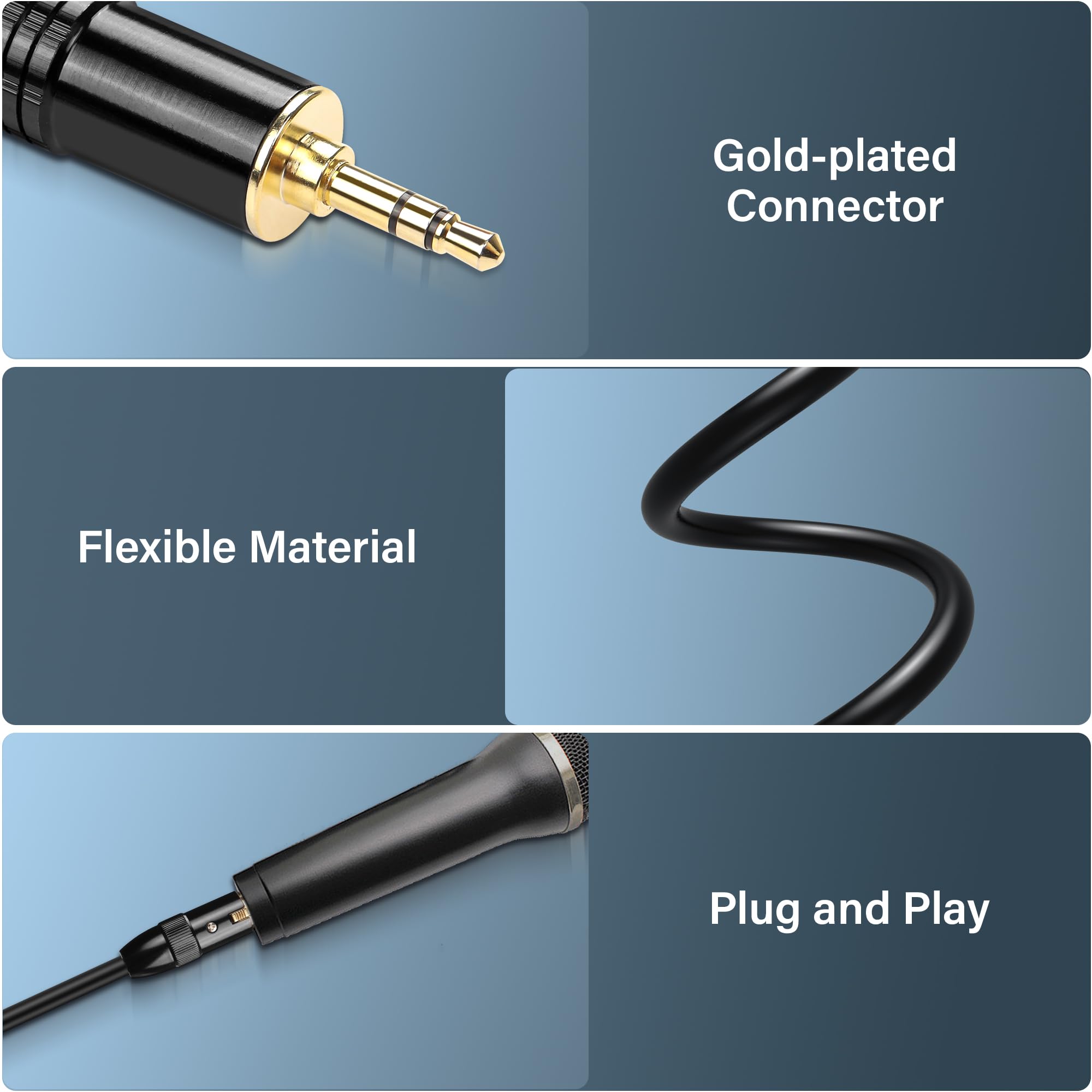 Cavo XLR 1.8 M Maschio-Femmina - Per Microfoni, Mixer E Studio, Schermatura Doppia - Foto 9